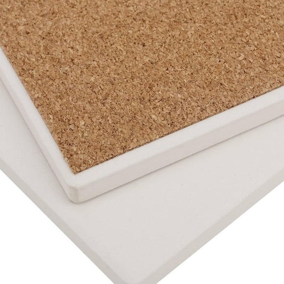 Rae Dunn inspired Halloween Handmade Coasters (Set of 4) with Cork Base - Picture 4 of 5